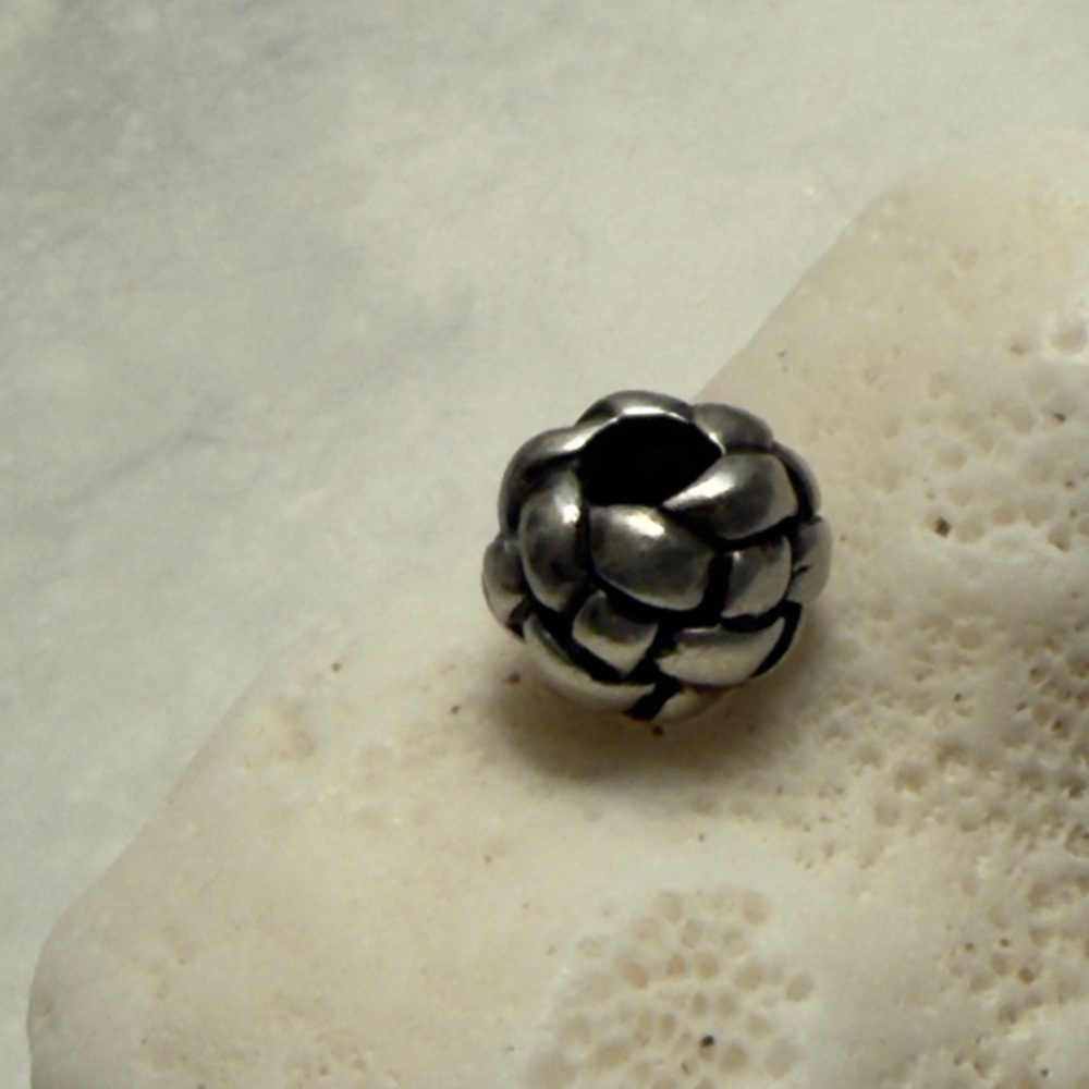Trollbeads Sterling Silver Plait Bead Retired 2013
